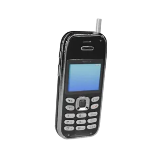 Modular Rugged Retro Mobile Phone 3D Layered Asset
