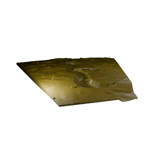 Fragmentos de Terreno Estilizado de Sendero de Barro de Pantano 3D para Niveles de Juego