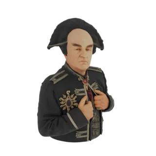 Imperial Officer Bust with Tricorne Hat