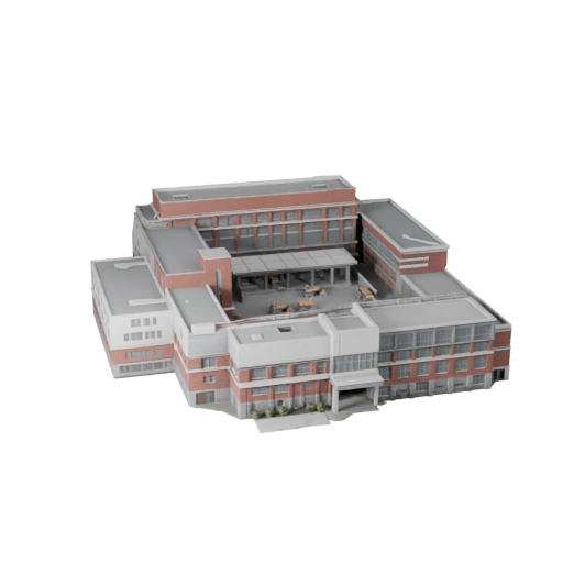 Modello 3D Edificio Scolastico - Asset Realistico per Archviz