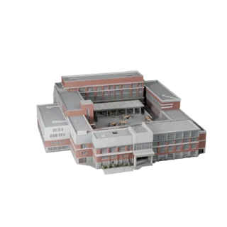 School Building 3D Model - Realistic Archviz Asset