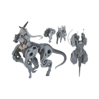 Centaurea Mech-Girl Warrior 3D Model
