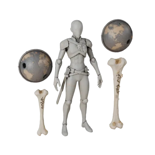 Personaggio 3D Anime Mago del Comando, vista viewport motore, asset pronto per Unreal Engine con Modello Personaggio Mago del