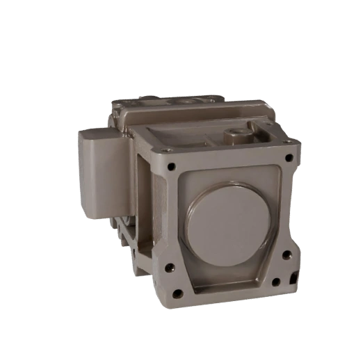 Bearbeitetes Getriebegehäuse 3D-Asset für Hero-Renderings