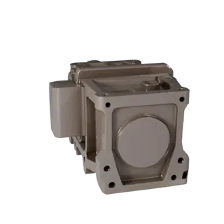 Machined Gearbox Housing 3D Asset for Hero Renders