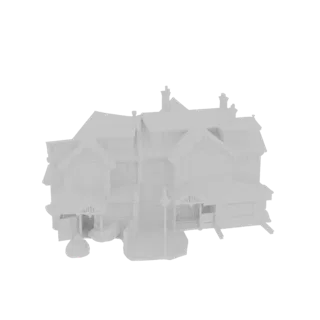 Victorian-Style Mansion 3D Model