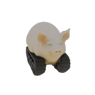 Pig on Tracks 3D Model