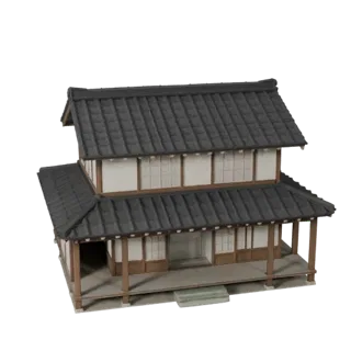 Japanese House 3D Model for Unity - Game Asset for Architecture