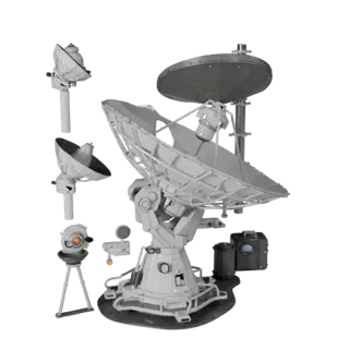 Unity Ready Observatory Radio Dish 3D Engine Asset