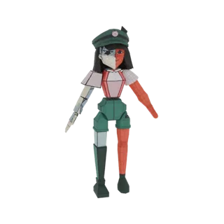 Asymmetrical Character 3D Model