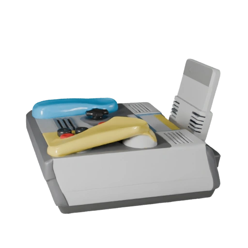 Modello 3D di Retro Arcade Stick per Livelli Casual