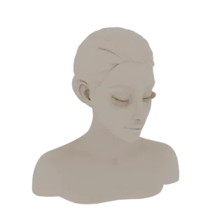 Stylized Female Bust