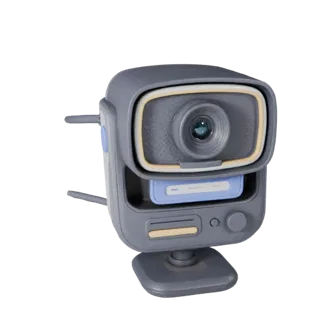 Stylized Wireless Webcam 3D Asset for Casual Games