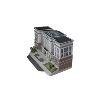 Police Station 3D Model for Unity - Game Asset for Architecture