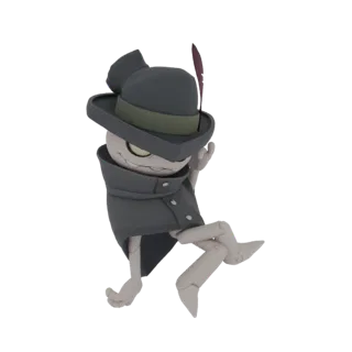 Detective Character 3D Model