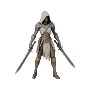 Sci-Fi Rogue Character Model - Rigged