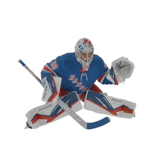 Hockey Goalie in Action Pose 3D Model