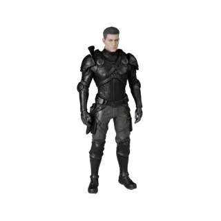 Realistic Warrior Character Model - Rigged