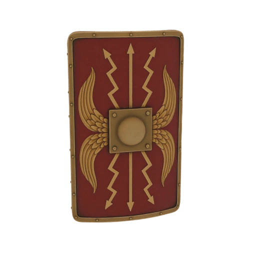 Roman Scutum Shield 3D Model