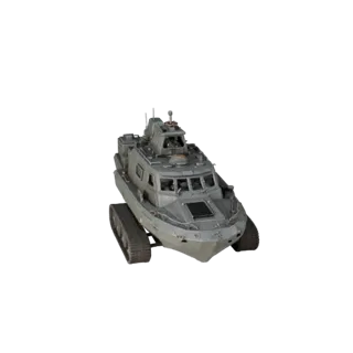 High Poly Patrol Boat 3D Model for Studio Renders - PBR