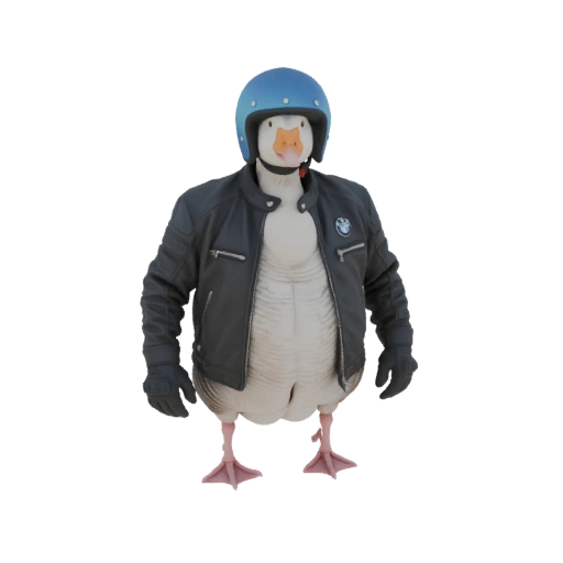 Biker Goose 3D Model