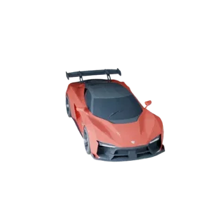 High Poly Hypercar 3D Model for Studio Renders PBR Asset (Legacy)