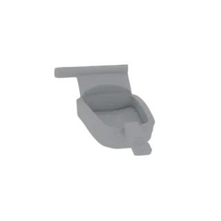 Modern Minimalist Toilet 3D Model