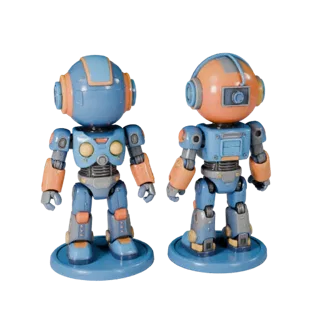 Printable Vinyl Robot Figurine | STL Resin and FDM Print