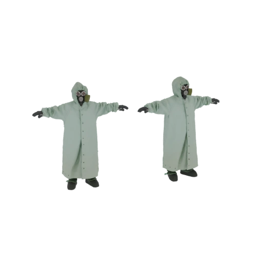 Hazmat Suit Duo 3D Model