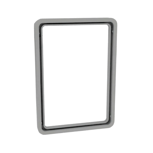 Rectangular frame with thin 1mm walls