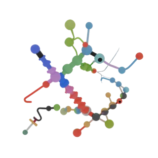 Crystal Protein Chain 3D Asset for Engineering Sim