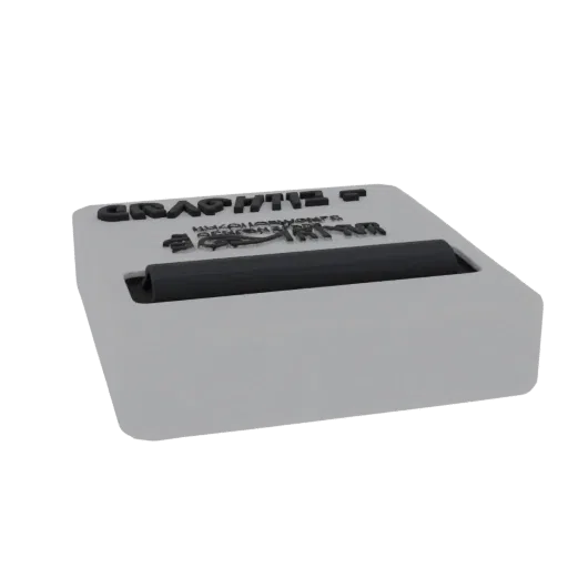 3D model of carbon brush with "Grafit+" company logo