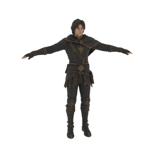 Fantasy Warrior 3D Model