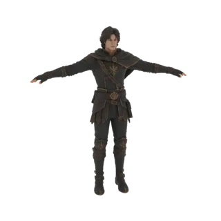 Fantasy Warrior 3D Model