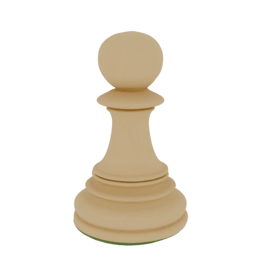 Classic Chess Pawn 3D Model