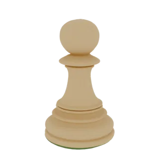 Classic Chess Pawn 3D Model