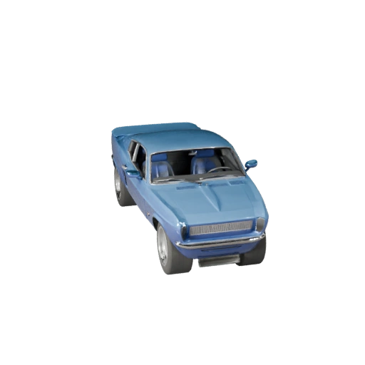 Modello 3D Auto Muscolare Ispirata al Mustang per Blender e Giochi