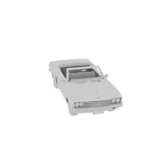 1960s Convertible Muscle Car 3D Model