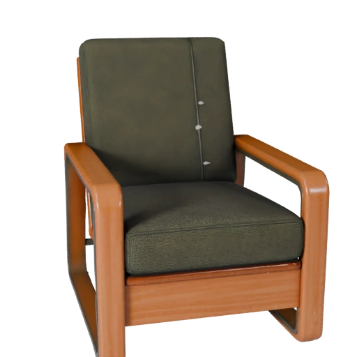 Fauteuil Lounge Industriel 3D pour Niveaux de Jeu