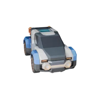 Low Poly Sci Fi Truck 3D Model for Unity & Unreal Games