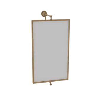 Ornate Brass Picture Frame with Adjustable Mount
