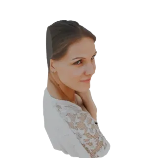 Elegant Woman in White Lace Top 3D Model