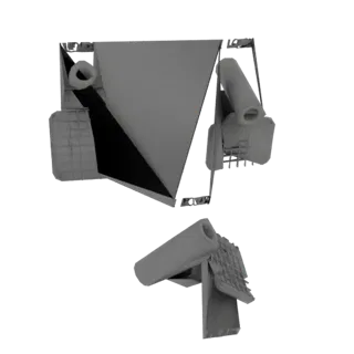 Sci-Fi Cannon and Turret Assembly