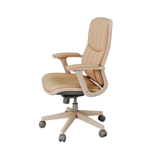 Chaise de bureau scandinave 3D pour films en studio