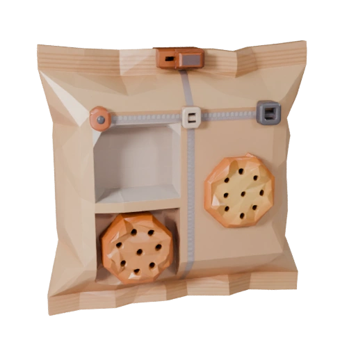 Pack de Biscuits Emballés Modèle 3D pour Niveaux de Moteurs de Jeu