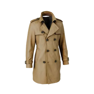 Modelo 3D de Gabardina Listo para Web para Navegadores Online