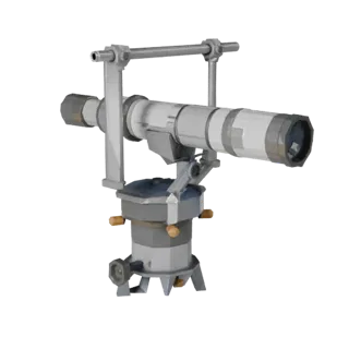 Portable Observatory Mount 3D Asset for Game Engines