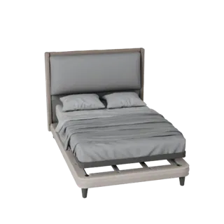 Detailed Platform Bed Frame 3D Studio Render Asset