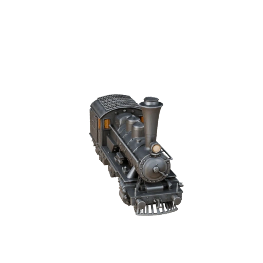 Treno a Vapore Vintage Stampabile STL Modello 3D - Display