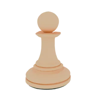Classic Chess Pawn 3D Model